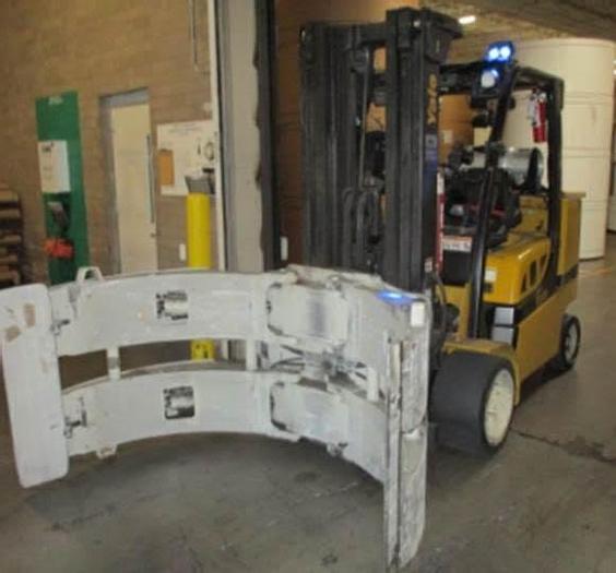 Used 12,000 POUND YALE ROLL CLAMP TRUCK W/ 72" CLAMP