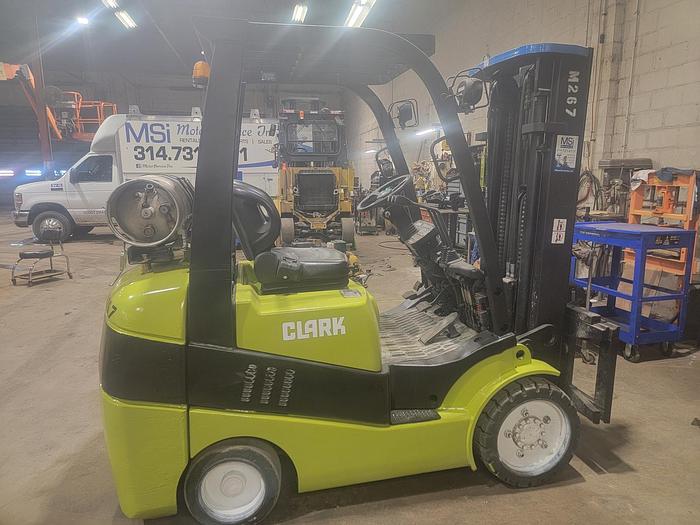 Used 2013 LP Gas Clark C30CL Cushion Tire 4 Wheel Sit Down (Indoor Warehouse)