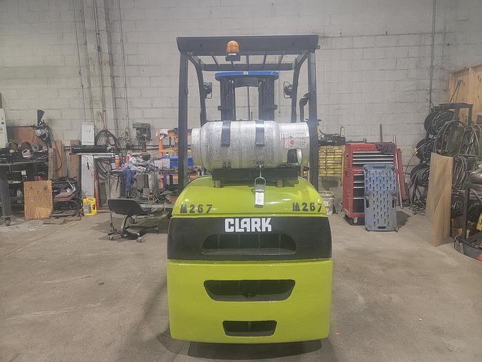 Used 2013 LP Gas Clark C30CL Cushion Tire 4 Wheel Sit Down (Indoor Warehouse)