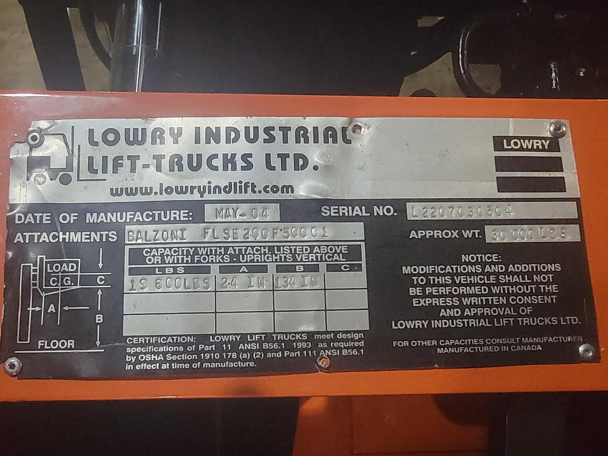 Used 2004 Lowry L220