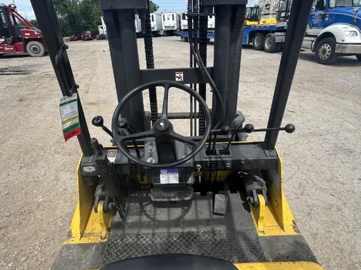 Used 2002 LP Gas Hyster S-155XL2 Cushion Tire 4 Wheel Sit Down (Indoor Warehouse)