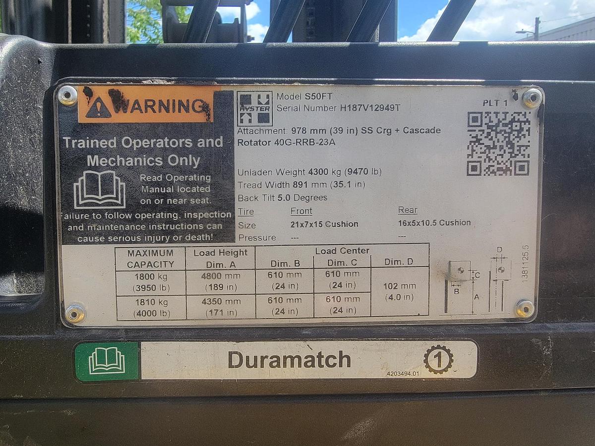 Used 2019 Hyster S50FT