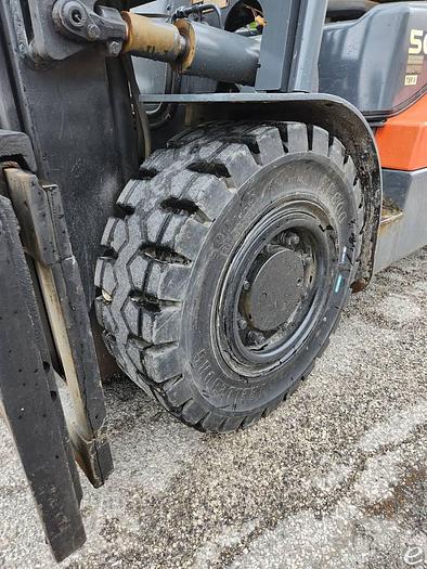 Used 2018 Diesel Doosan 500-7 Pneumatic Tire 4 Wheel Sit Down
