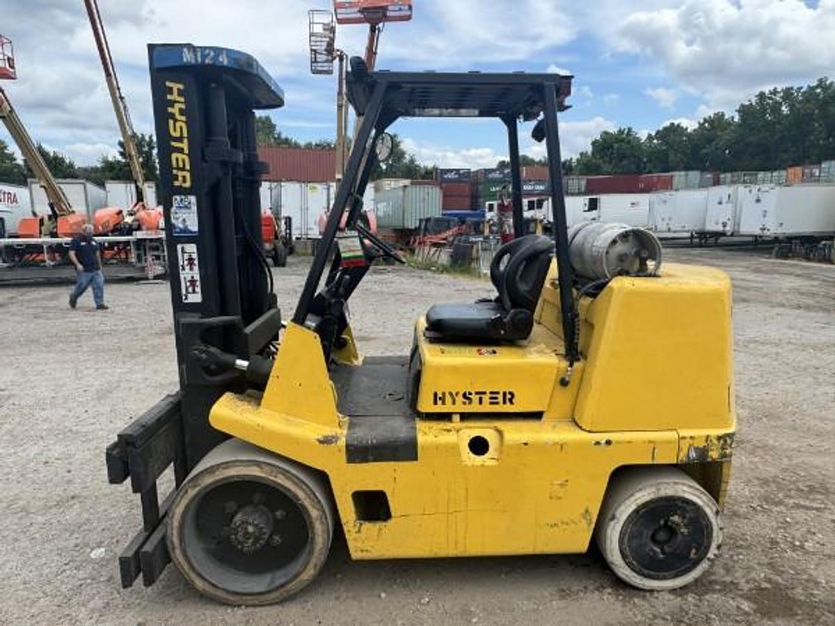 Used 2002 LP Gas Hyster S-155XL2 Cushion Tire 4 Wheel Sit Down (Indoor Warehouse)