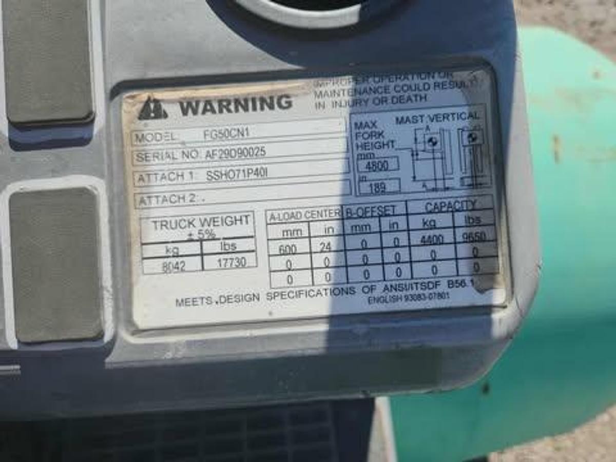 Used 2015 Mitsubishi FG50CN1