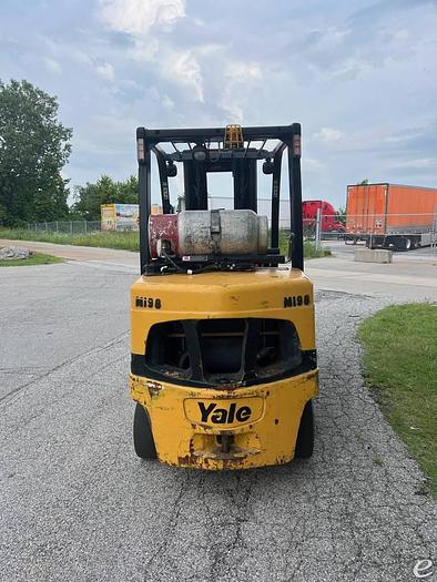 Used 2007 LP Gas Yale GLC080VNXGQ090 Cushion Tire 4 Wheel Sit Down (Indoor Warehouse)