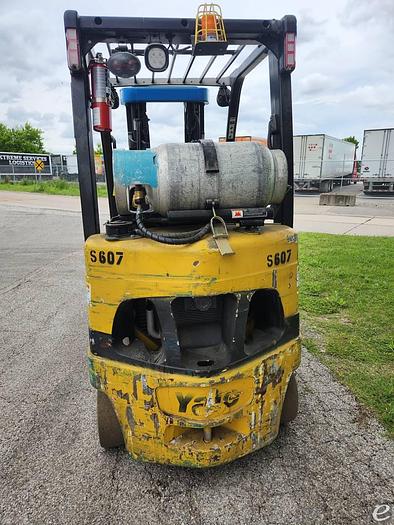 Used 2016 LP Gas Yale GLC050VXNDSE083 Cushion Tire 4 Wheel Sit Down (Indoor Warehouse)