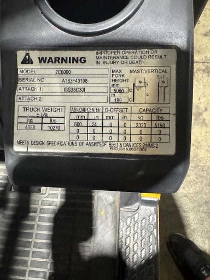 Used 2019 Cat 2C6000