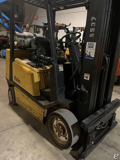 Used 1998 LP Gas Yale GLC050 Cushion Tire 4 Wheel Sit Down (Indoor Warehouse)