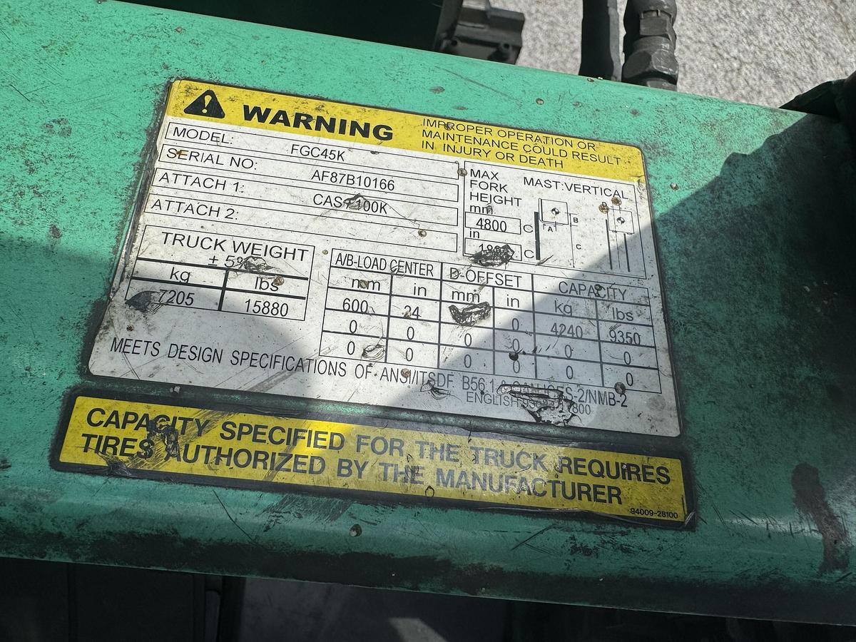 Used 2019 Mitsubishi FGC45K