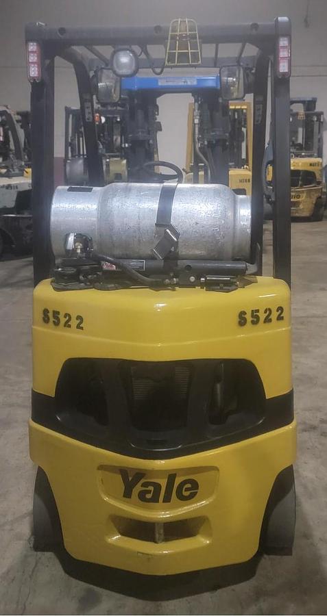 Used 2010 LP Gas Yale GLC050 Cushion Tire 4 Wheel Sit Down (Indoor Warehouse)