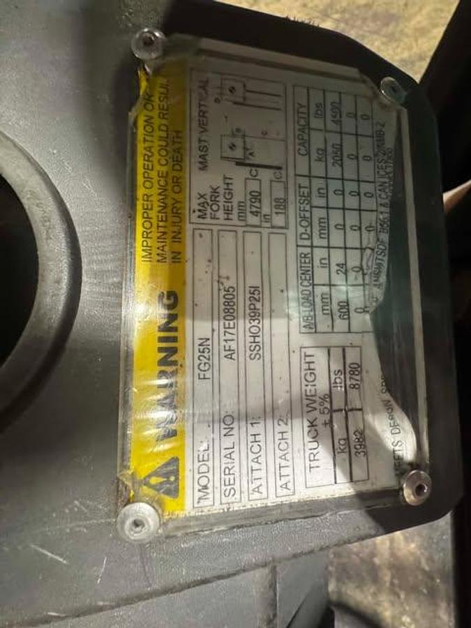 Used 2020 Mitsubishi FG25N