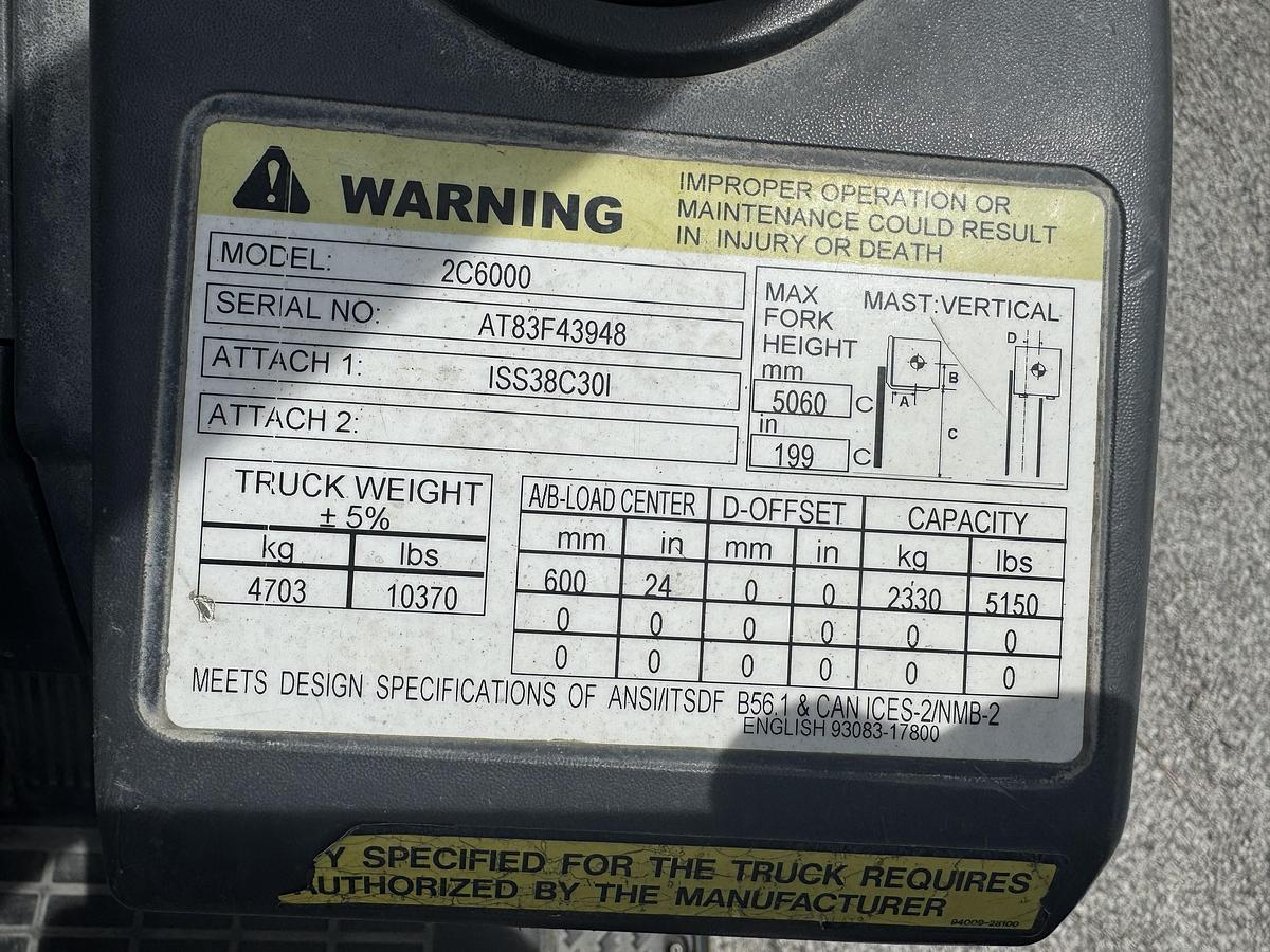 Used 2019 Cat 2C6000