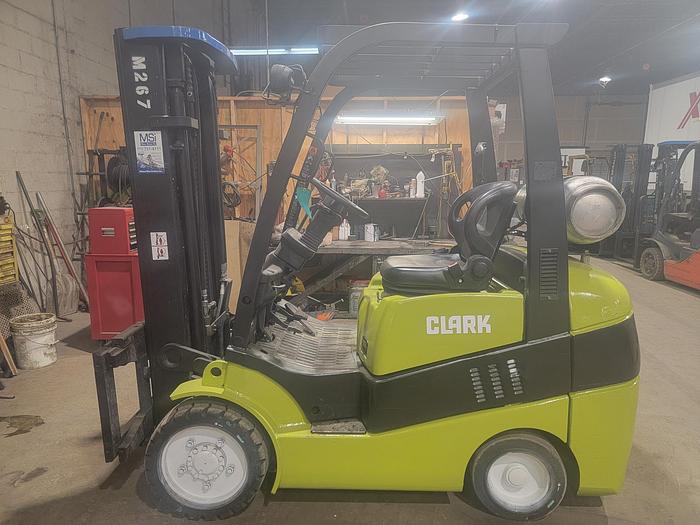 Used 2013 LP Gas Clark C30CL Cushion Tire 4 Wheel Sit Down (Indoor Warehouse)