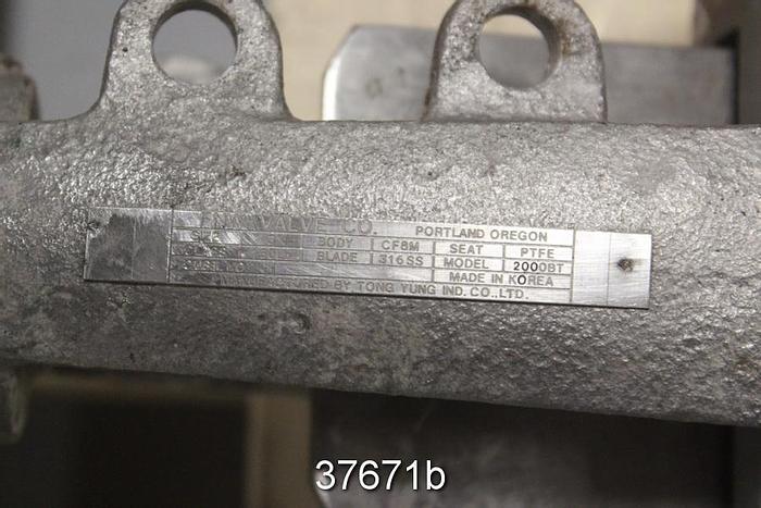 Used FNW 3" Hand Operated Knife Gate Valve, 2000BT #37671