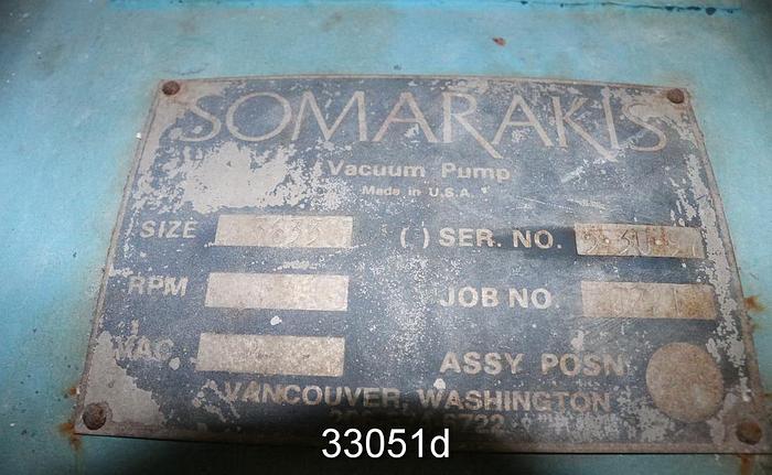 Used Somarakis 3633 Vacuum Pump #33051