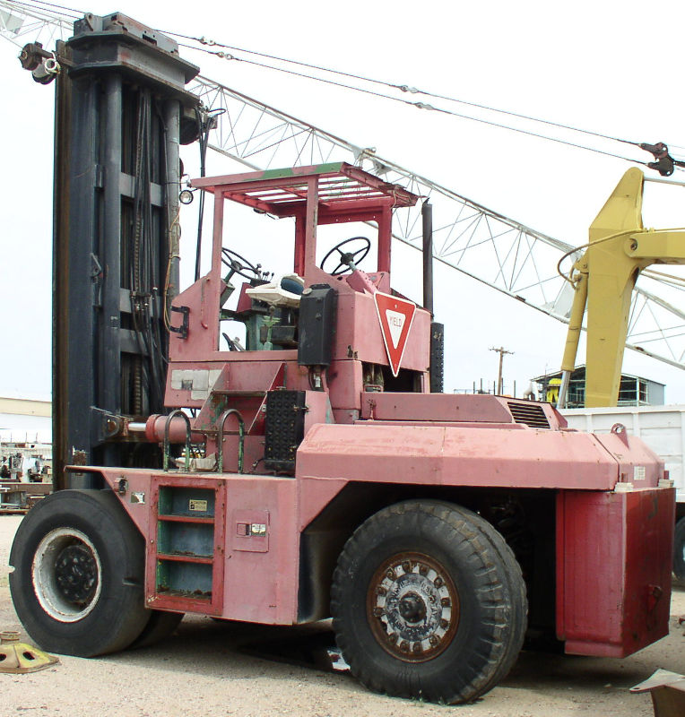 Used Taylor Model TY360S Forklift with Carriage and Long Forks