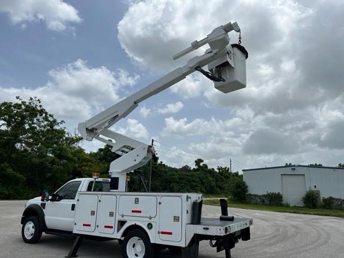Used Versalift 41ft Material Handler Bucket Boom on 2010 Ford F550 4x4 Reg Cab Utility Truck - C25254