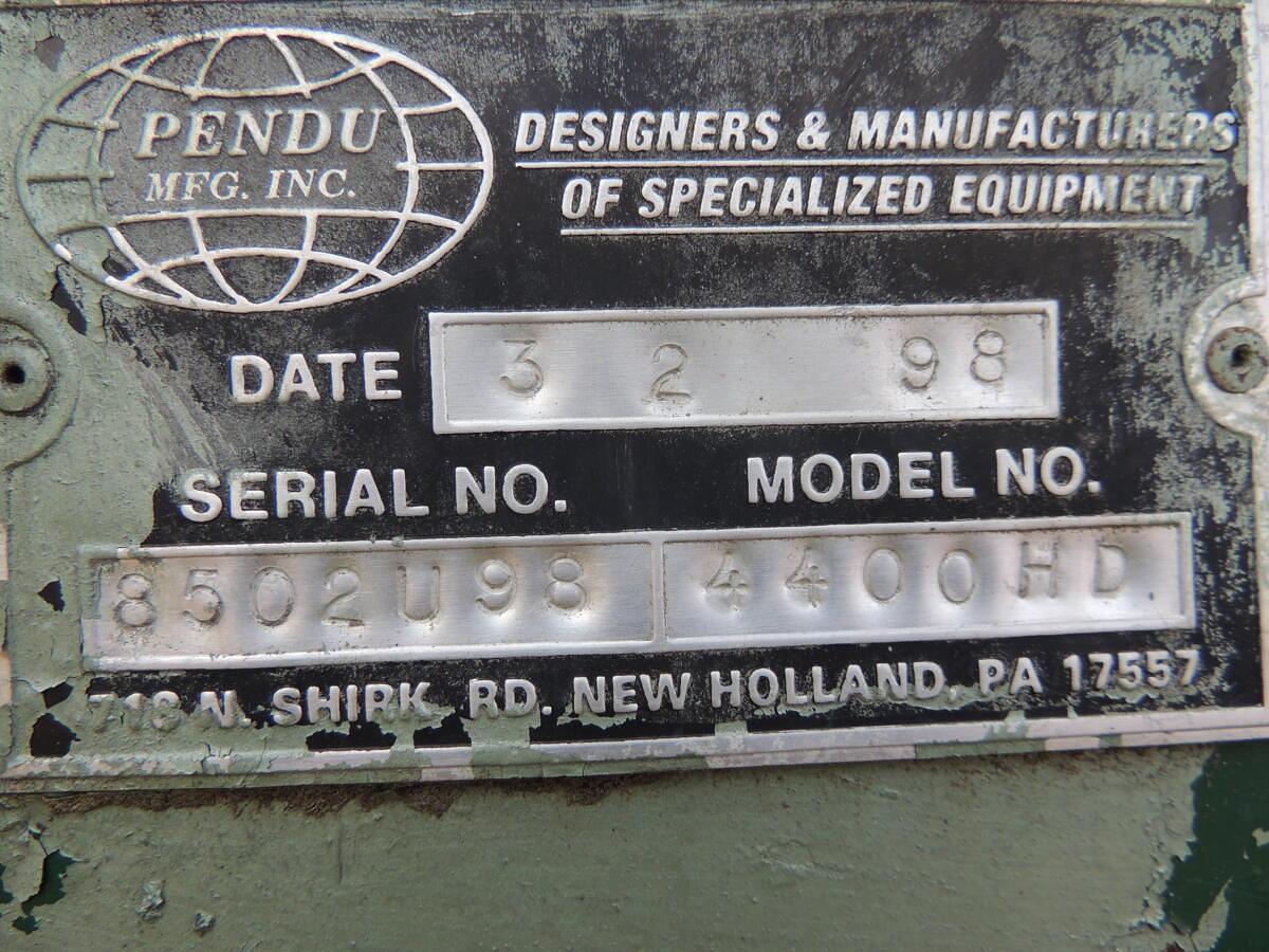 Used Pendu Mfg 4400HD