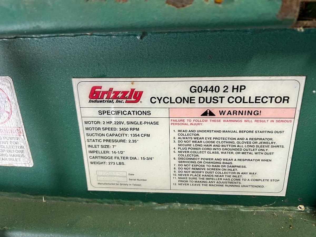 Used Grizzly Dust Collector