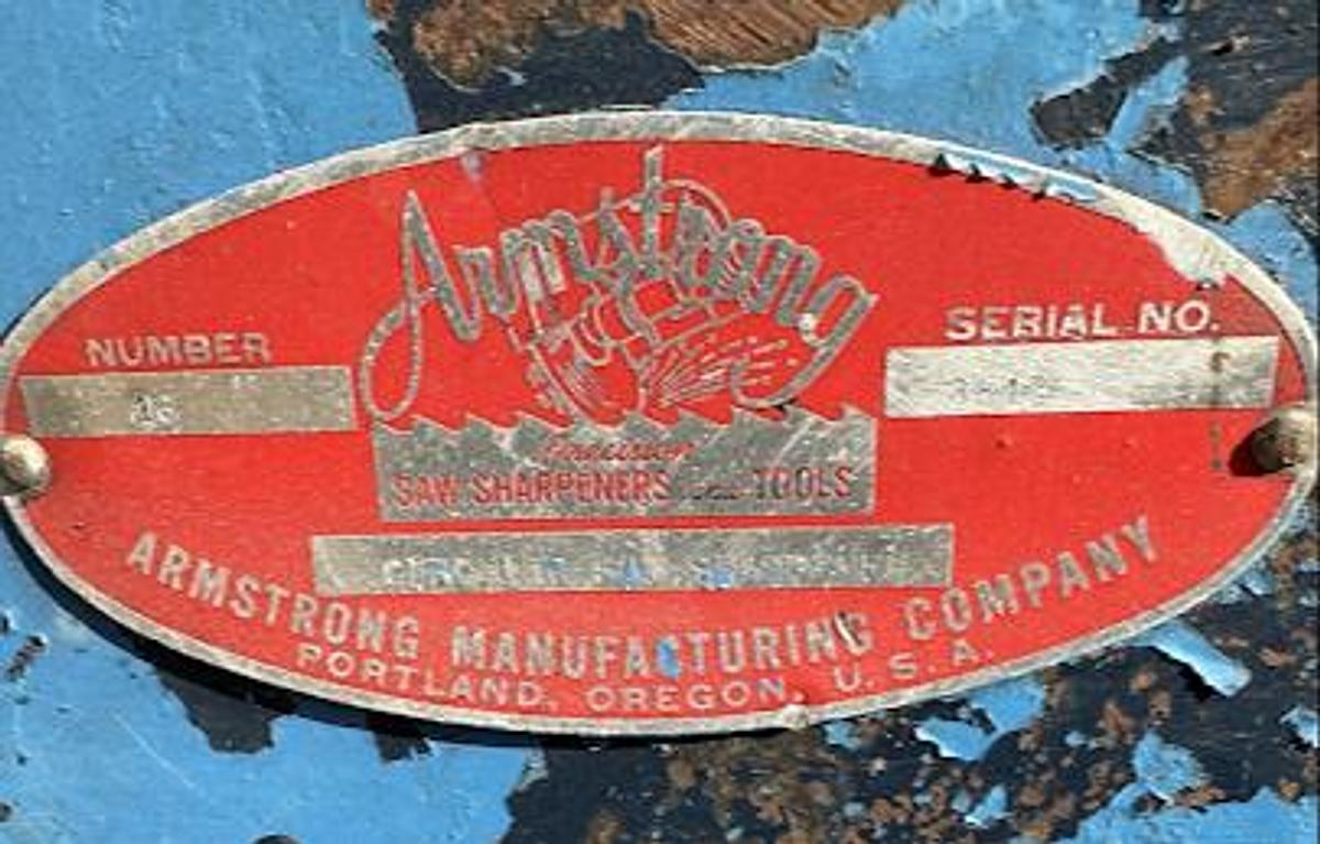 Used Armstrong Saw Grinder