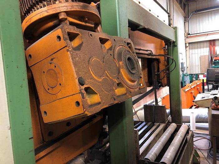 Used 2002 Peddinghaus Double Column Cut off Saw, Capacity 38" X 19.5", 2" Blade, 15 Main Motor