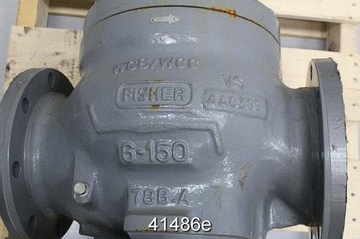Used Fisher 6" Steam Valve, Ductile Iron Body #41486