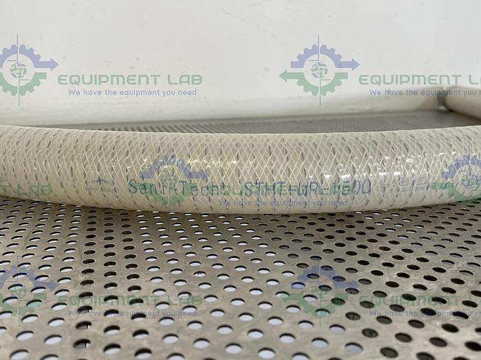 Used Sani Tech  STHT-WR-1500 72" Silicone Hose w/ 1 1/2" Sanitary Fitting