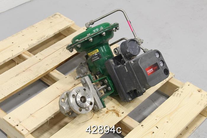 Used Fisher V150 1" Vee-Ball Valve, Stainless #42894