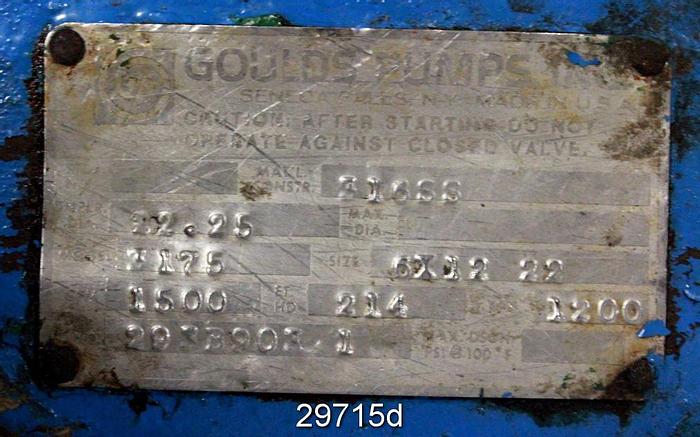Used Goulds 3175 8x10x18 Pump #29715