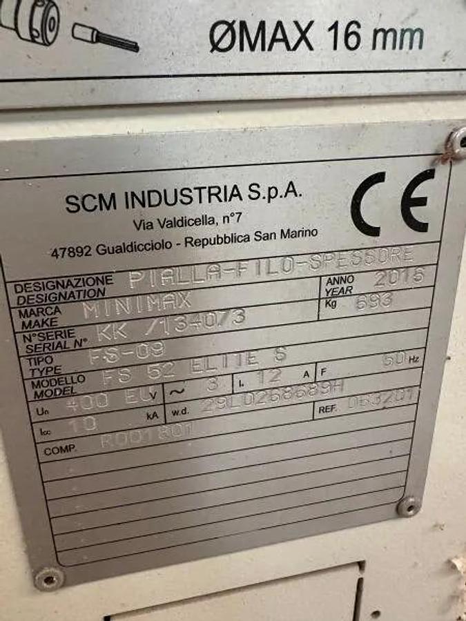 Used Raboteuse dégauchisseuse SCM FS52 ELITE S