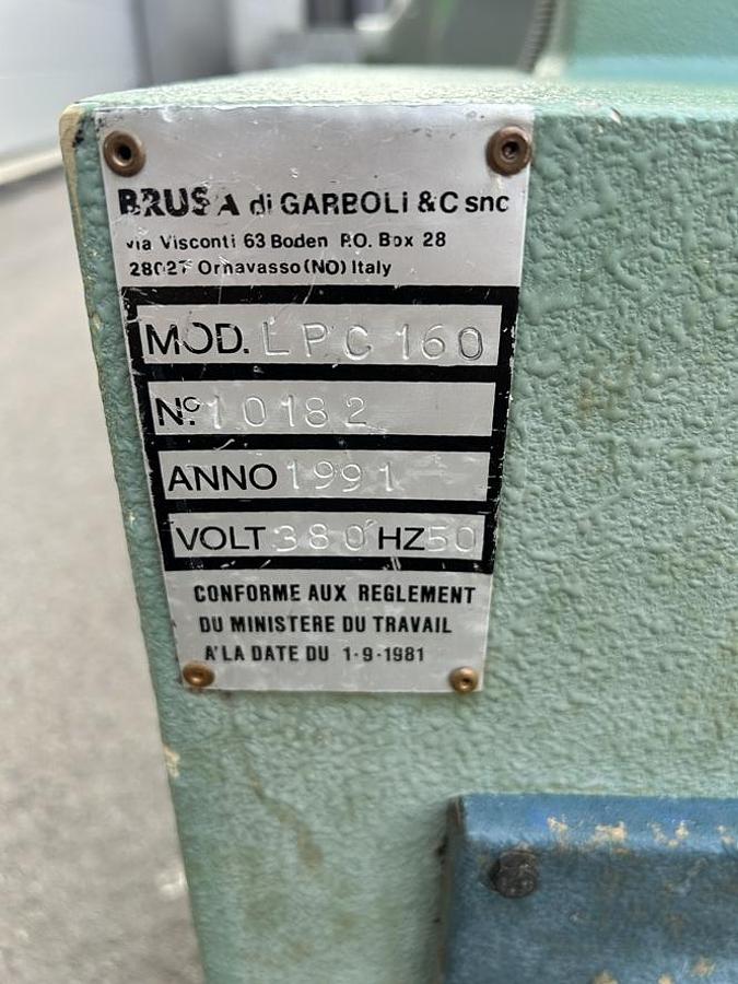 Used Ponceuse bois rond BRUSA GARBOLI LPC160