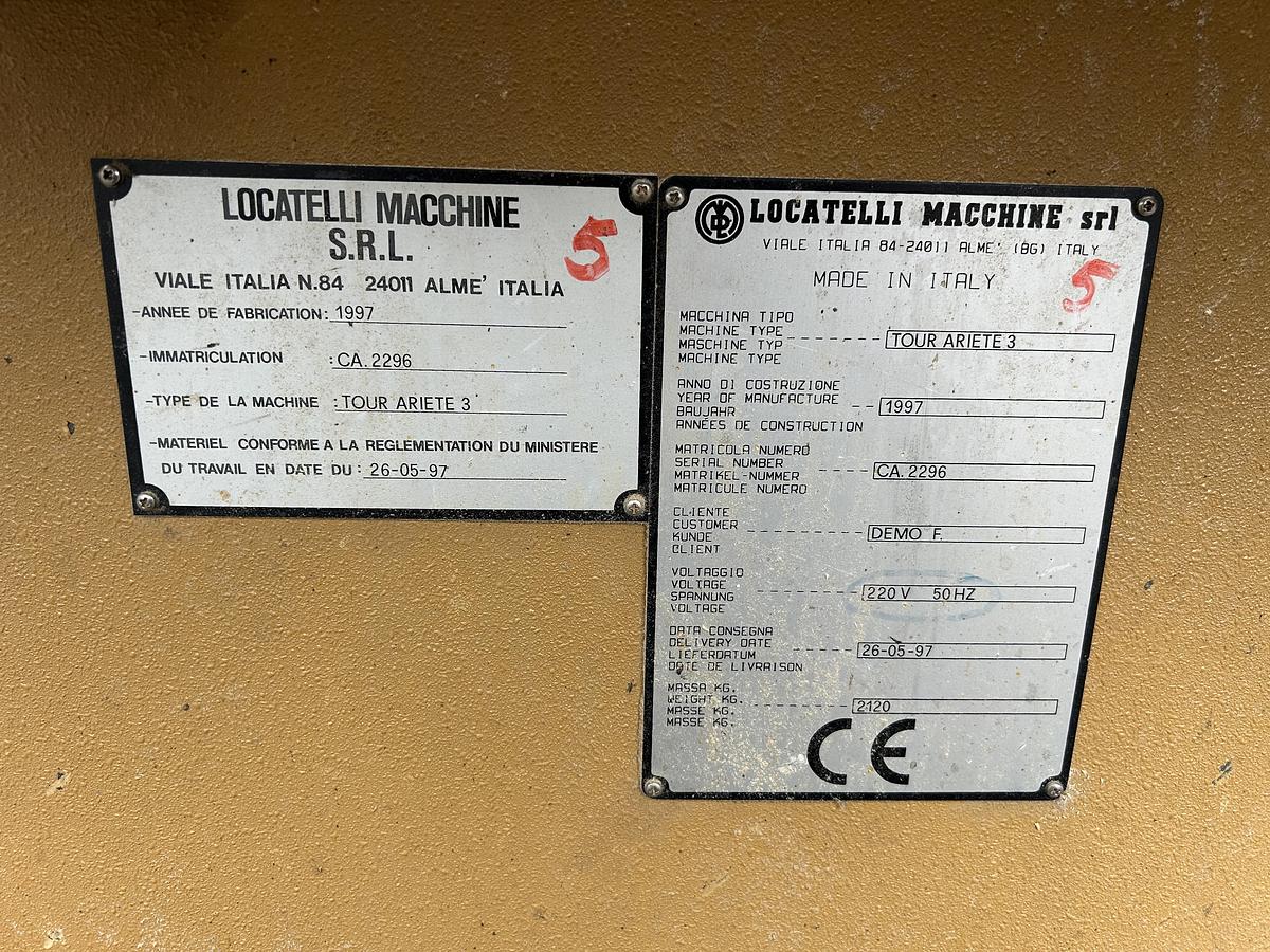 Used LOCATELLI ARIETE3