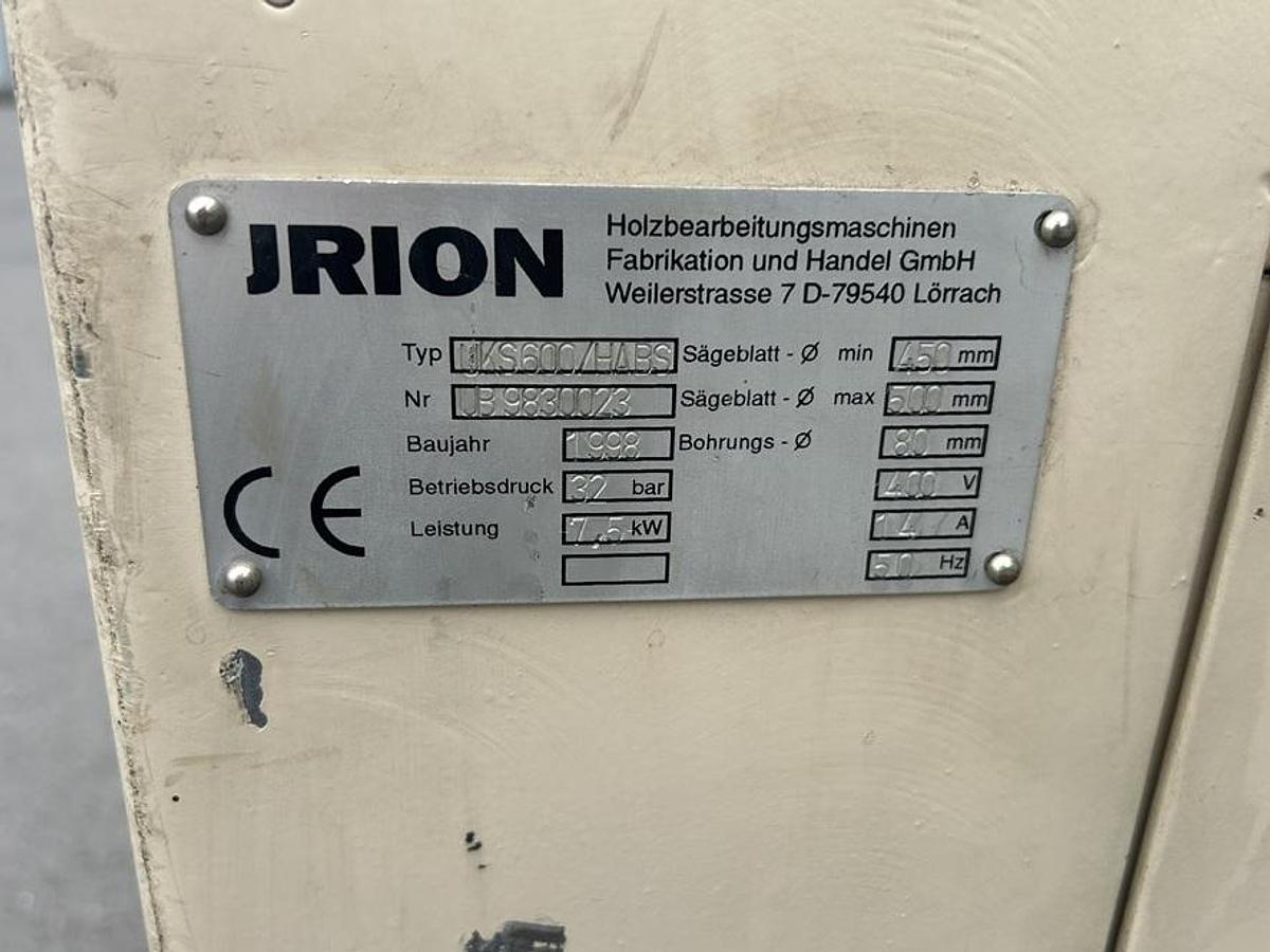 Used Troçonneuse JRION UKS 600/HABS avec buttée numérisée