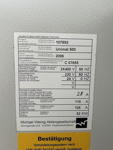 D'occasion Moulurière Weinig UNIMAT500