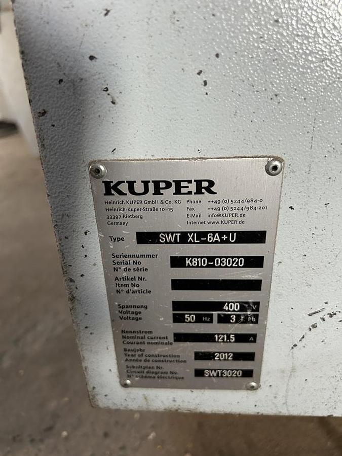 Used Moulurière KUPER SWT XL-6A+U