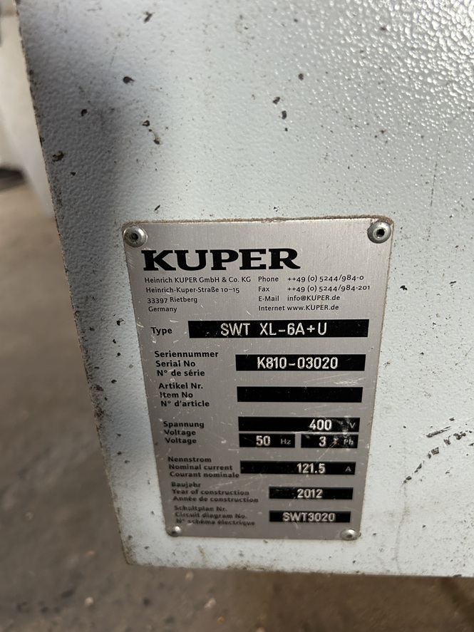 Used Moulurière KUPER SWT XL-6A+U