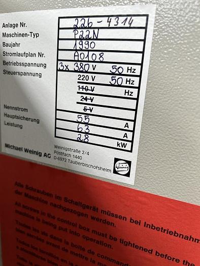 Utilisé Moulurière WEINIG PROFIMAT 22N