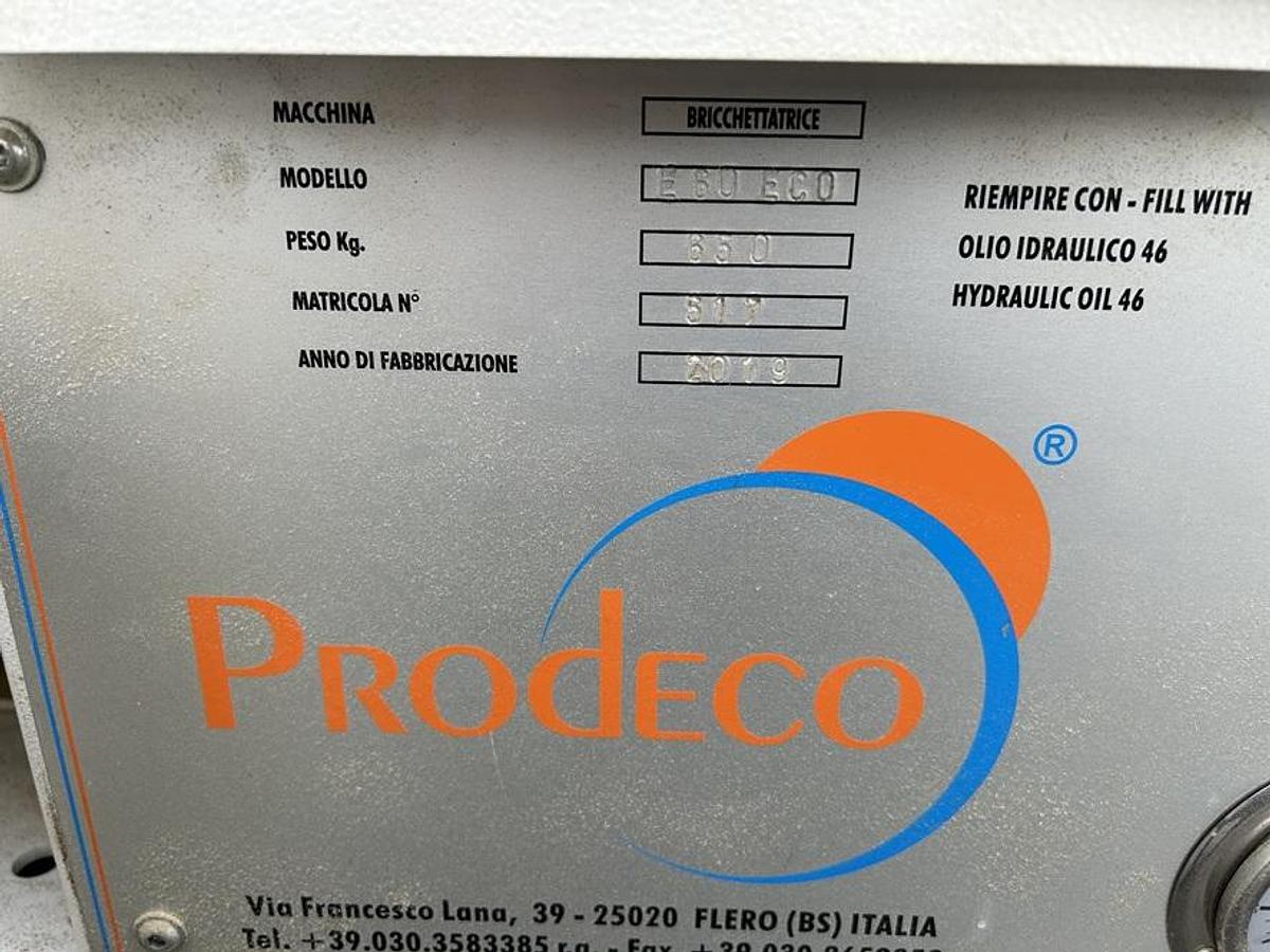 Used Presse à briquettes PRODECO E60 ECO