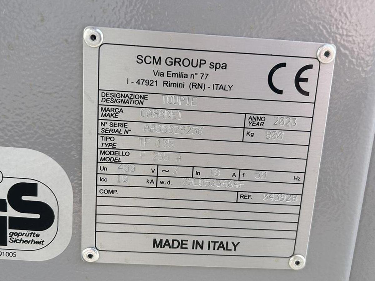 Used Toupie numérisée CASADEI F235A