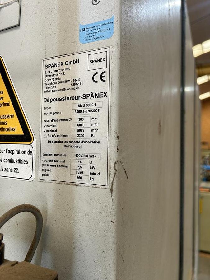 Used Filtration + presse à briquettes SPANEX SHB 40K2