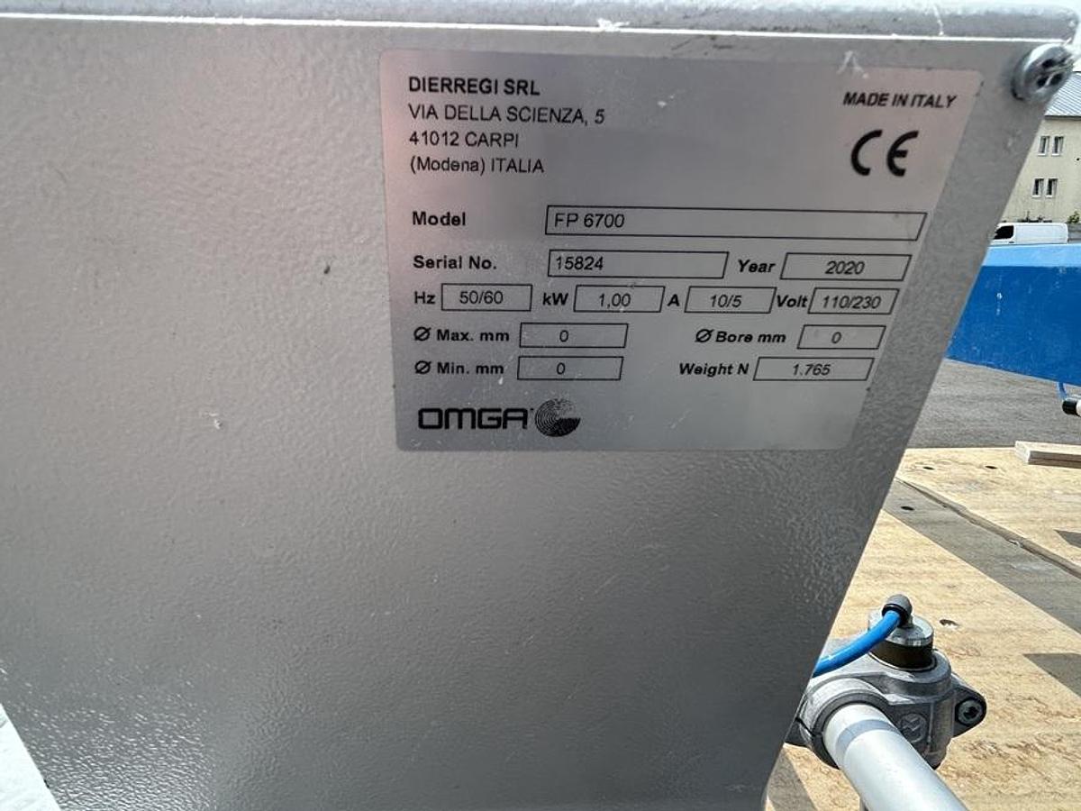 Used Scie radiale OMGA 1350/7 + Buttée FP6700DX