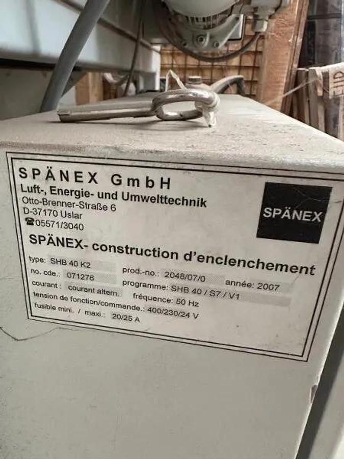 Used Filtration + presse à briquettes SPANEX SHB 40K2