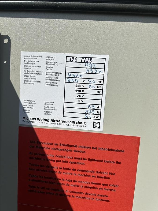 Used Moulurière Weinig Profimat 23