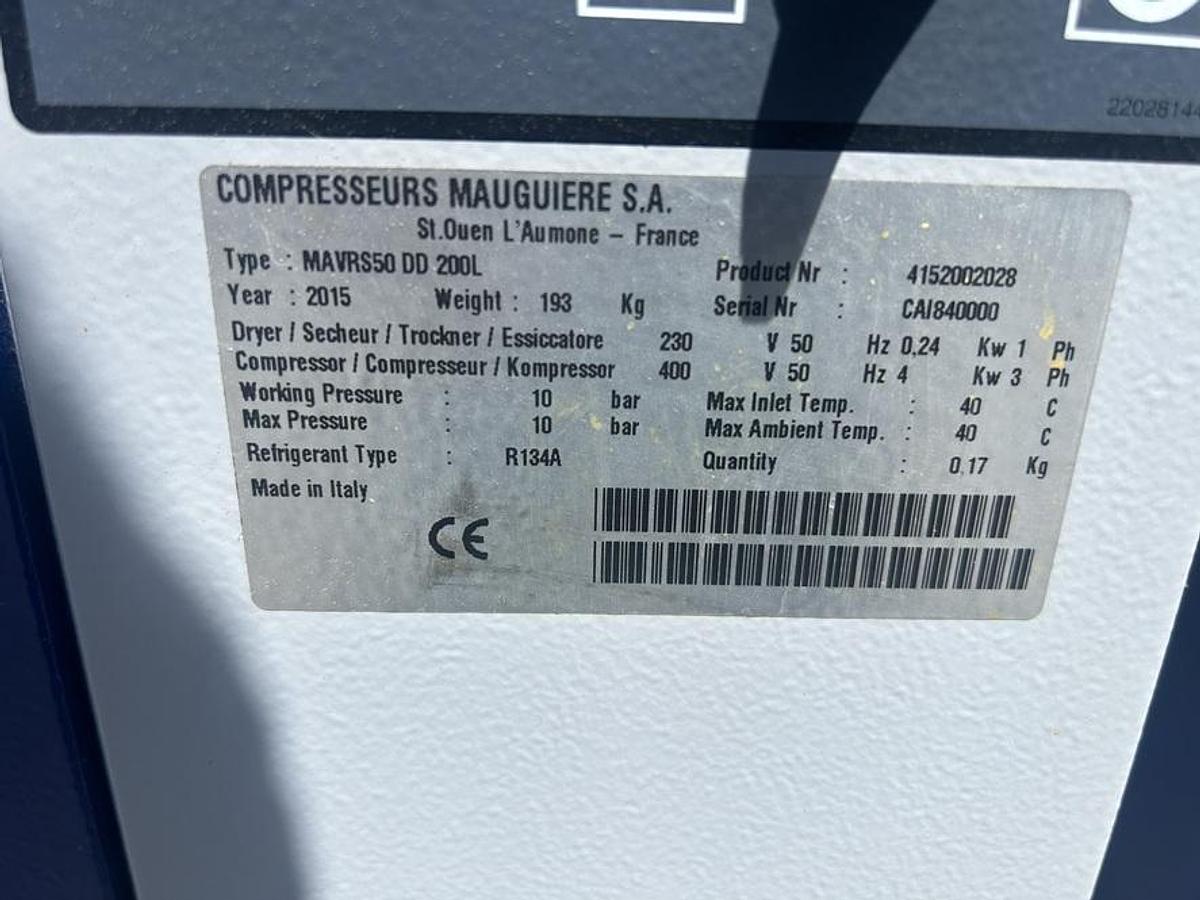 Used Compresseur MAUGIERE 50DD 200L