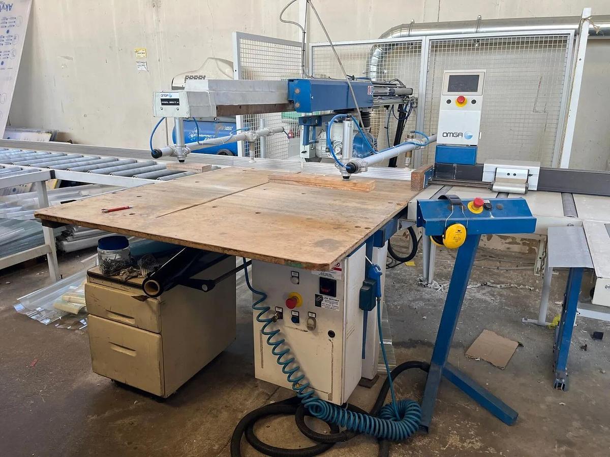 Used Scie radiale OMGA 1350/7 + Buttée FP6700DX