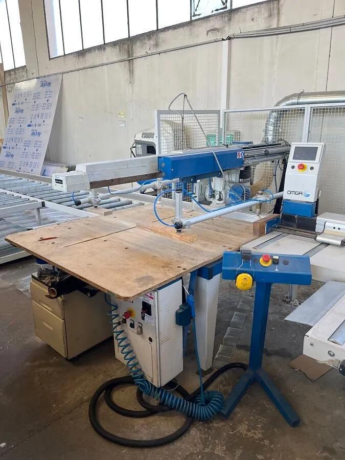 Used Scie radiale OMGA 1350/7 + Buttée FP6700DX