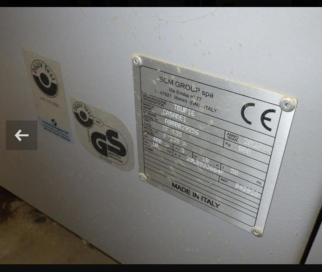 Used Toupie numérisée CASADEI F235A