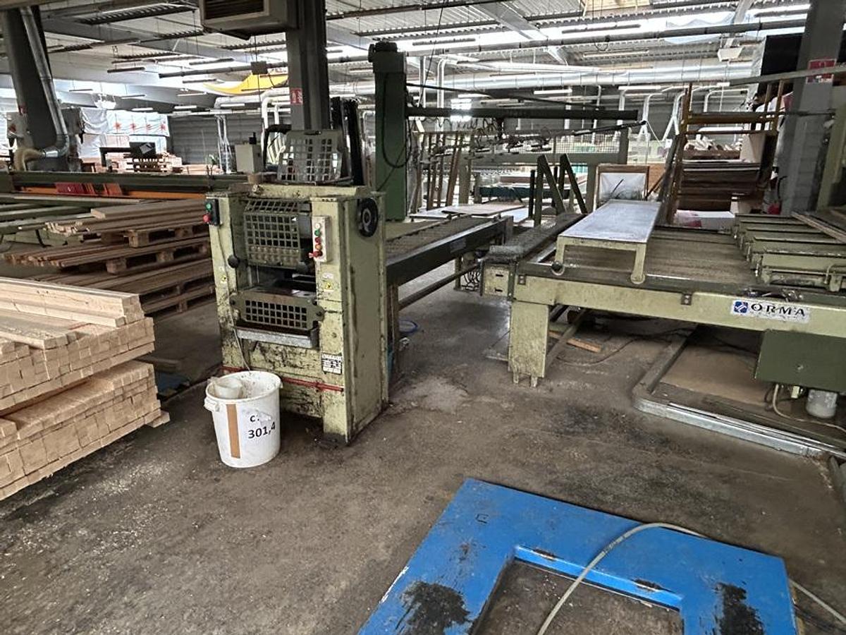 Used Presse à panneauter ORMA LS/R25/13 + Encolleuse SC2R-300