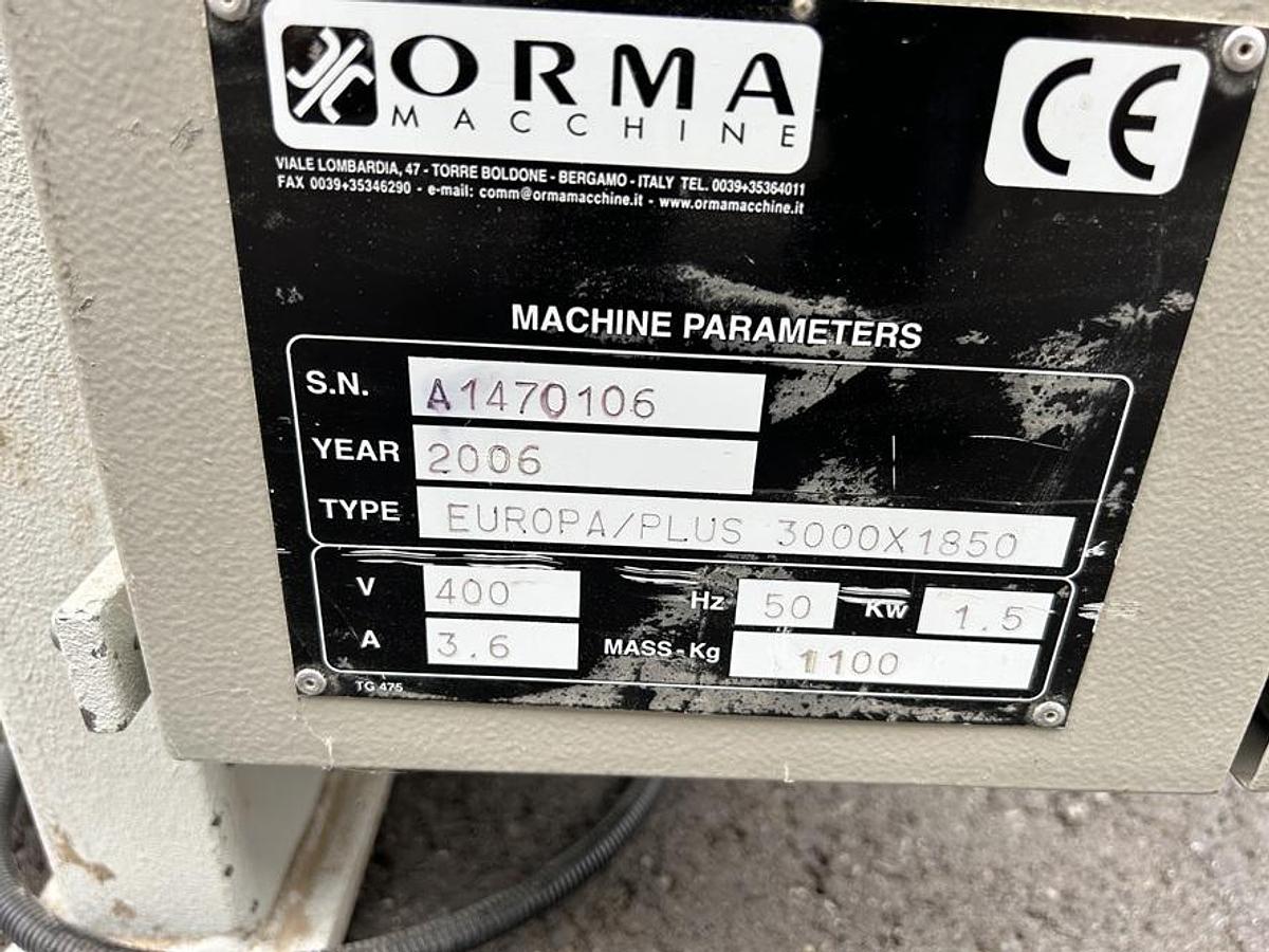 Used Cadreuse à poutre ORMA EUROPA/PLUS